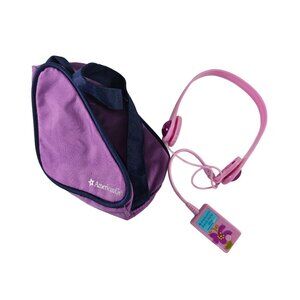 American Girl Dance Party Mix MP3 Headphones Purple Bag